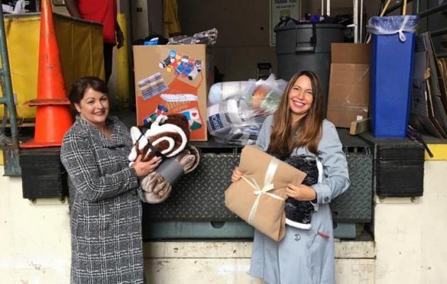socks and blankets drive for the homeless