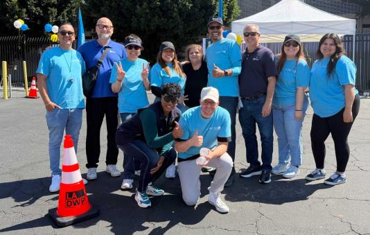 Staff at the Paper Shredding Event at WPCCU's Sunset branch