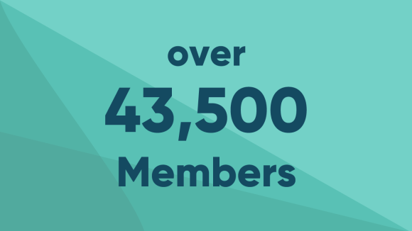 Over 43,500 Members