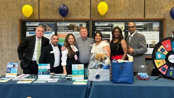 WPCCU team members greeted LADWP employees at the Vendor Fair, John Ferraro Building