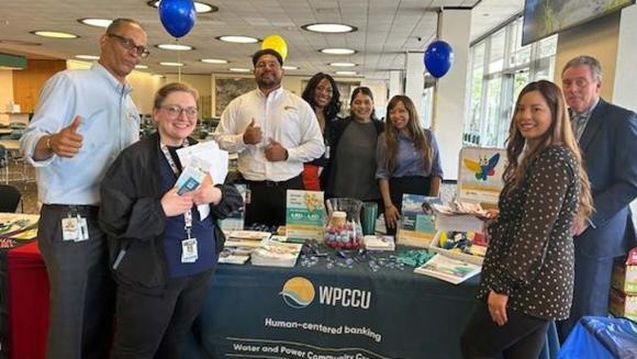 WPCCU team members mingled with LADWP employees at their Charity Fair.