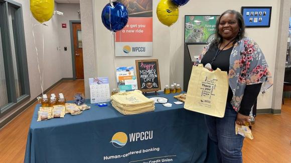 Member who received their gift on Member Appreciation Day at our Sunset Branch.