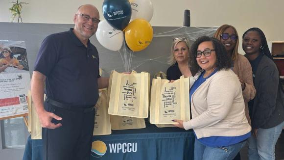 Westchester Branch team members and Mike T., CEO greeted members on Member Appreciation Day