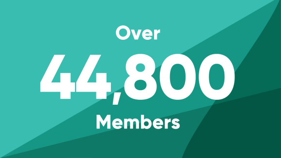 Over 44,800 members