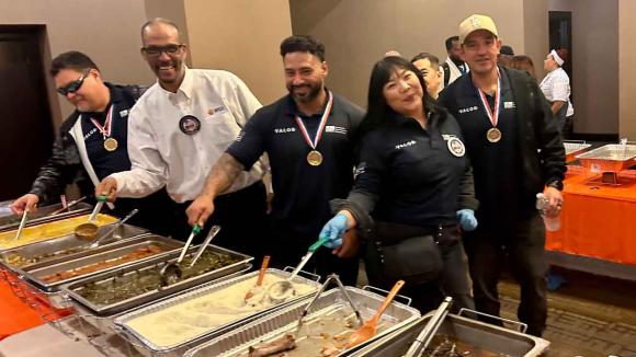 People posing for a photo