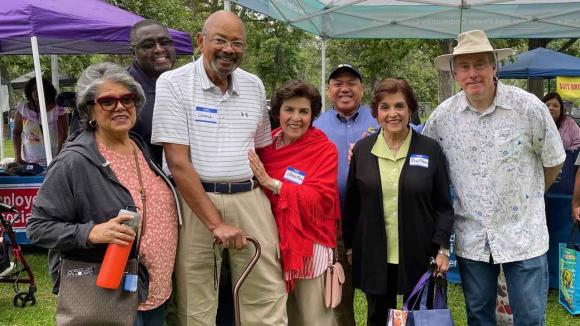 People posing for a photo