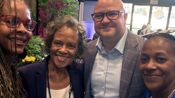 Annual Meeting attendees taking a selfie photo