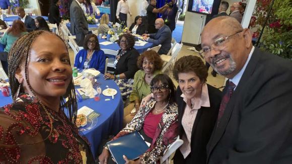 Annual Meeting attendees taking a selfie photo