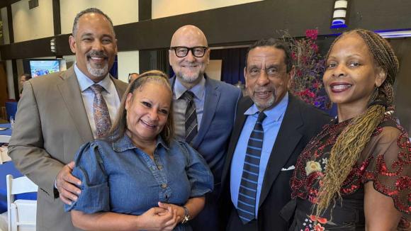 Annual Meeting attendees taking a selfie photo