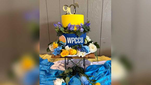WPCCU's 90th Anniversary cake