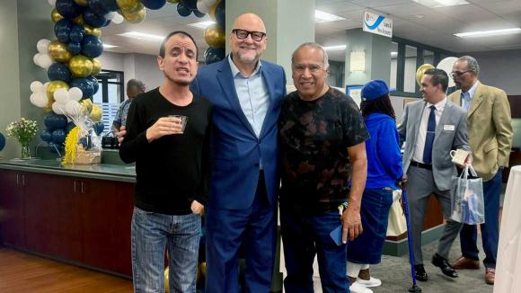 WPCCU's CEO and members posing for a photo