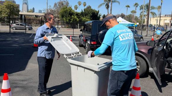 Shred Day staff helping members