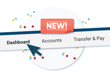 Updated Online Banking menu