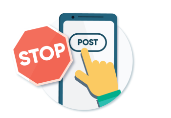 Avoid sharing too much on social media