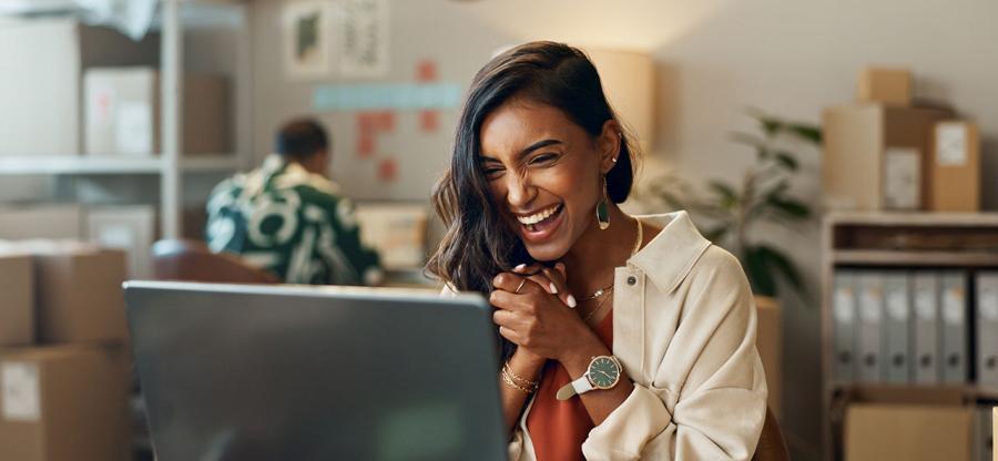 Person on computer
