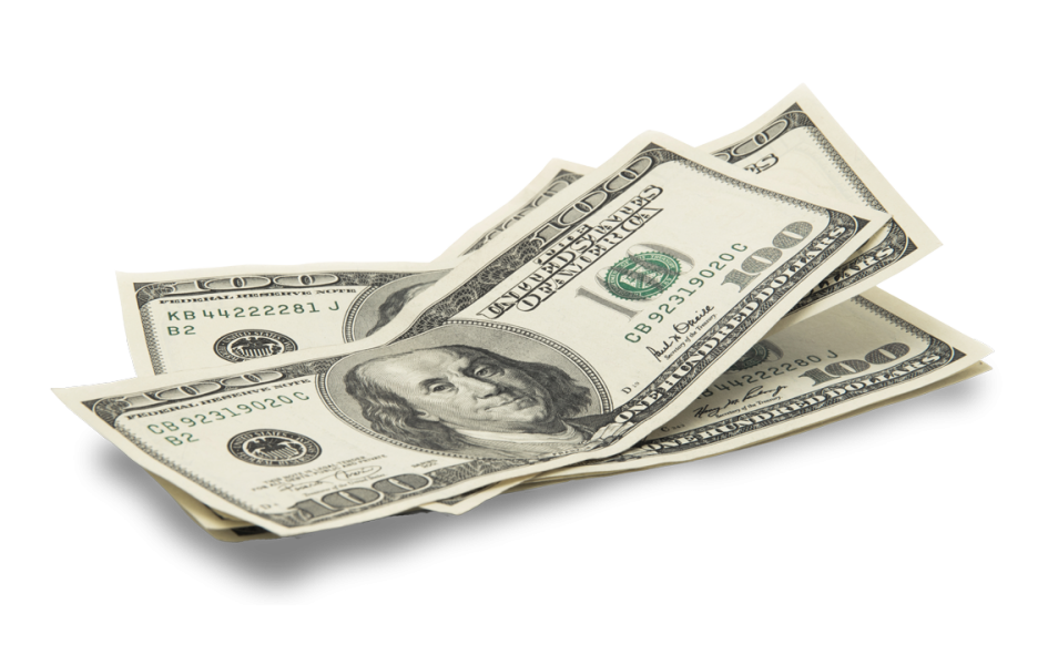 Stack of $100 bills