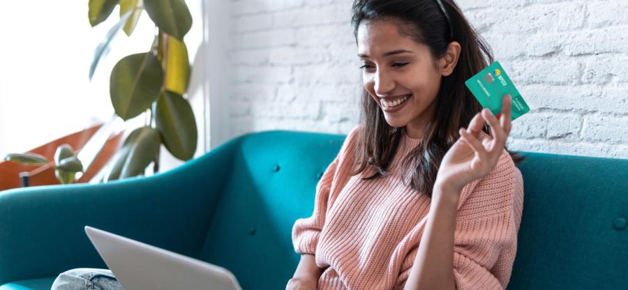 Using a credit card for online shopping
