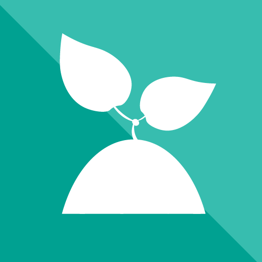 An illustration of a growing seedling
